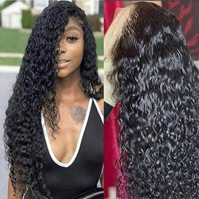 360 Lace Frontal Wig Pre Plucked Water Wave Human Hair Wigs Lace Front Wigs 360 for black women