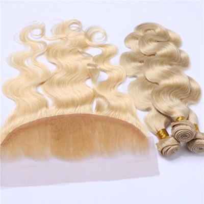 Virgin Remy Human Hair Bundles 613 Blonde Brazilian Body Wave Hair Weft