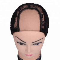 Mesh Rose Hair Net Weaving Stretch Black Dome Lace Wig Cap For Wig Making